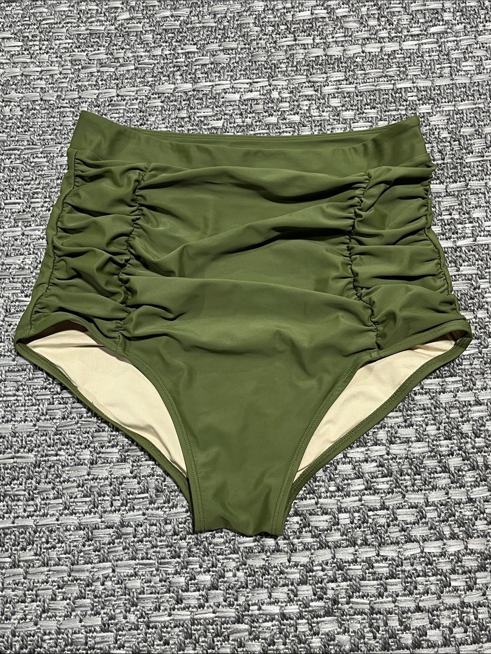 Relleciga | Green High Waisted Bikini Bottoms